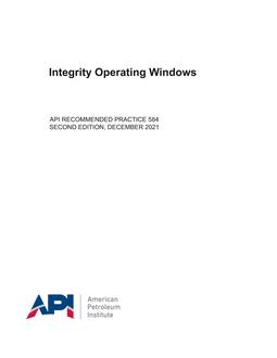 API RP 584 PDF