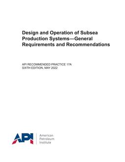 API RP 17A PDF