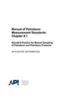 API MPMS Chapter 8.1 PDF