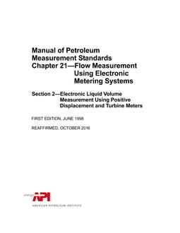 API MPMS Chapter 21.2 (R2016) PDF