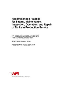 API RP 12R1 (R2008) PDF