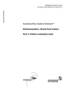 AS/NZS IEC 61672.2 PDF