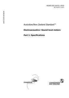 AS/NZS IEC 61672.1 PDF