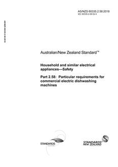 AS/NZS 60335.2.58 PDF