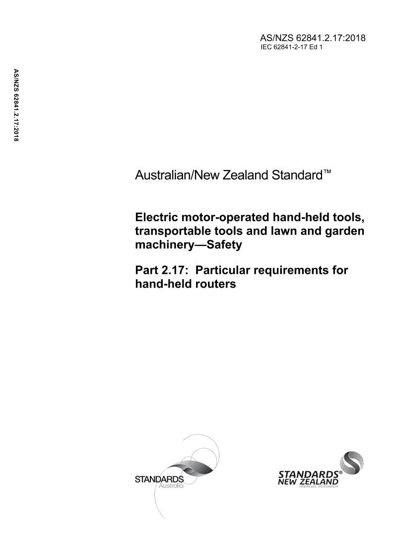 AS/NZS 62841.2.17 PDF