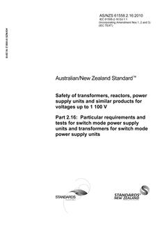 AS/NZS 61558.2.16:2010 PDF