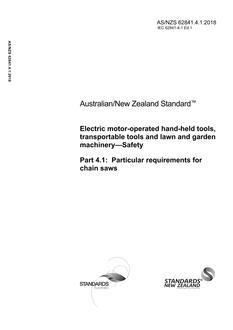 AS/NZS 62841.4.1 PDF