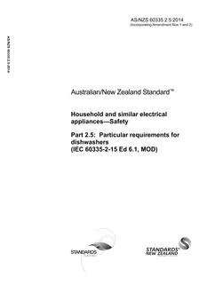 AS/NZS 60335.2.5 PDF