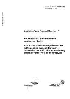 AS/NZS 60335.2.114 PDF