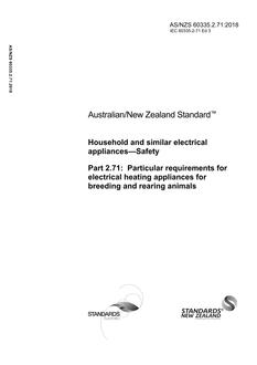 AS/NZS 60335.2.71 PDF