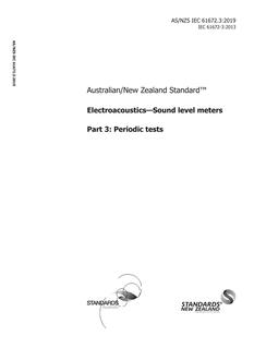 AS/NZS IEC 61672.3 PDF