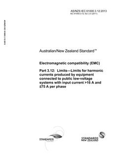 AS/NZS IEC 61000.3.12 PDF