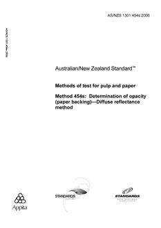 AS/NZS 1301.454S:2006 PDF