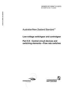 AS/NZS IEC 60947.5.9 PDF