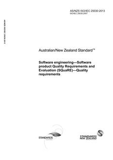 AS/NZS ISO/IEC 25030:2013 PDF