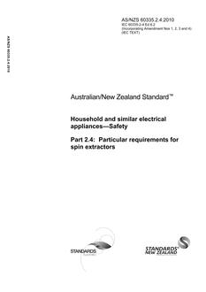 AS/NZS 60335.2.4:2010 PDF