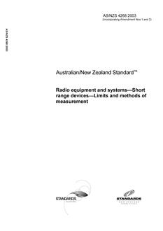 AS/NZS 4268:2003 PDF