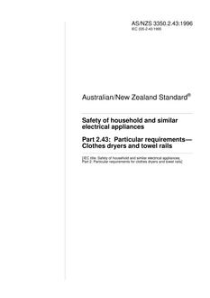 AS/NZS 3350.2.43:1996 PDF