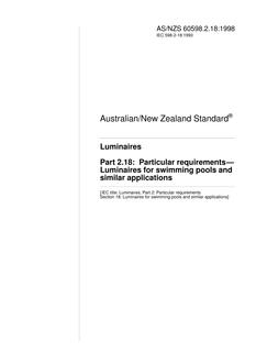 AS/NZS 60598.2.18:1998 PDF