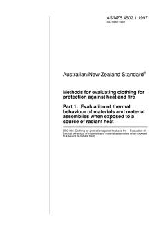 AS/NZS 4502.1:1997 PDF