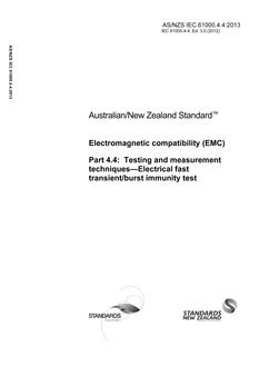 AS/NZS IEC 61000.4.4 PDF