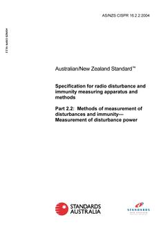 AS/NZS CISPR 16.2.2:2004 PDF