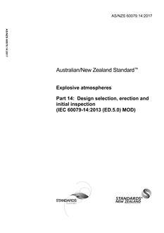 AS/NZS 60079.14:2017 PDF