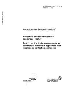 AS/NZS 60335.2.110 PDF