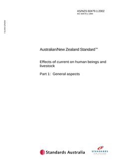 AS/NZS 60479.1:2002 PDF