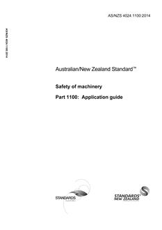 AS/NZS 4024.1100:2014 PDF