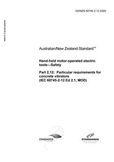 AS/NZS 60745.2.12 PDF