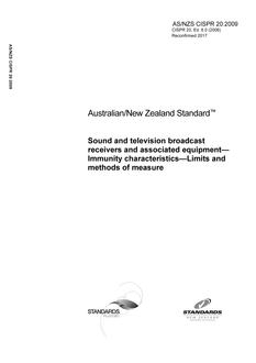 AS/NZS CISPR 20 PDF