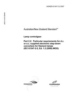 AS/NZS 61347.2.2:2007 PDF