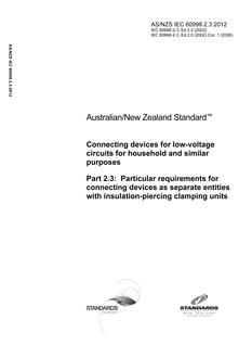 AS/NZS IEC 60998.2.3 PDF