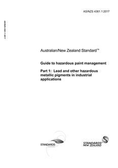 AS/NZS 4361.1 PDF