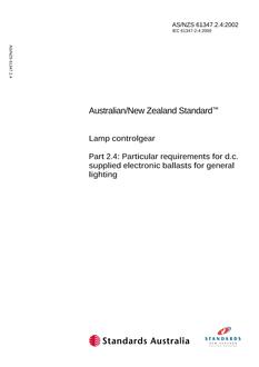 AS/NZS 61347.2.4 PDF