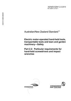 AS/NZS 62841.2.2 PDF