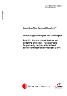 AS/NZS 3947.5.3:2000 PDF