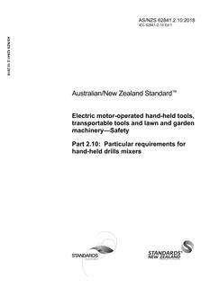 AS/NZS 62841.2.10 PDF