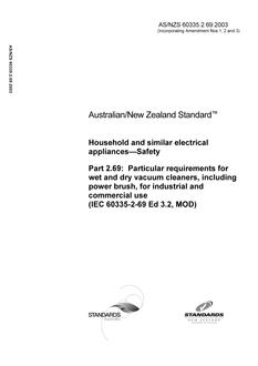 AS/NZS 60335.2.69:2003 PDF