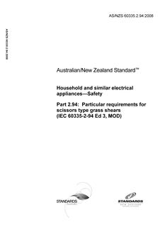 AS/NZS 60335.2.94:2008 PDF