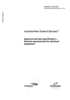 AS/NZS 3100:2002 PDF