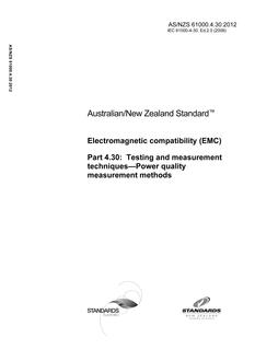 AS/NZS 61000.4.30 PDF