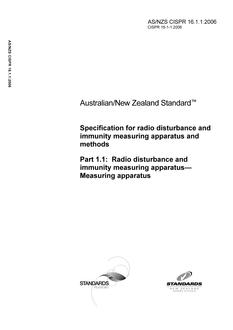 AS/NZS CISPR 16.1.1:2006 PDF