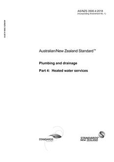 AS/NZS 3500.4:2018 PDF