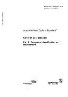 AS/NZS IEC 60825.1 PDF