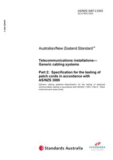 AS/NZS 3087.2:2003 PDF