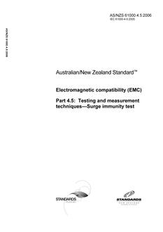 AS/NZS 61000.4.5:2006 PDF