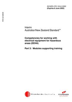 AS/NZS 4761.3(INT):2000 PDF