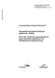 AS/NZS 60335.2.68:2003 PDF